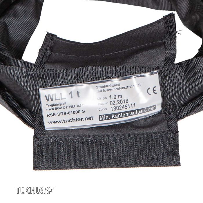 КОЛЬЦЕВОЙ СТРОП С СЕРДЕЧНИКОМ ИЗ СТАЛЬНОГО ТРОСА STEELFLEX 2000/1000