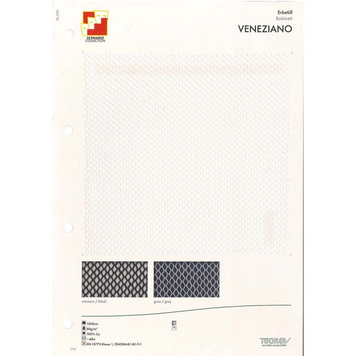 КАРТОЧКА С ОБРАЗЦОМ СОТОВЫЙ ТЮЛЬ VENEZIANO