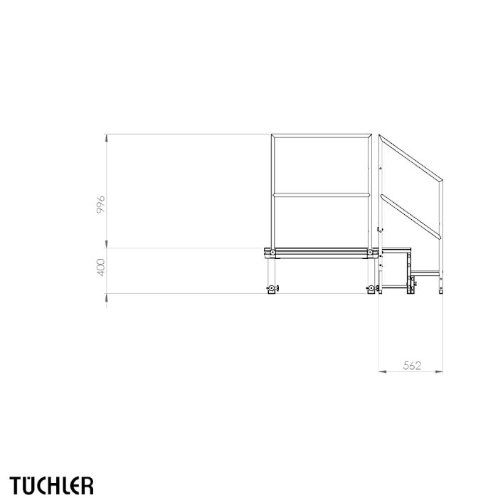 Поручень для стандартной лестницы T-REX 2-Step